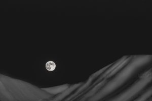 Full moon rise in March